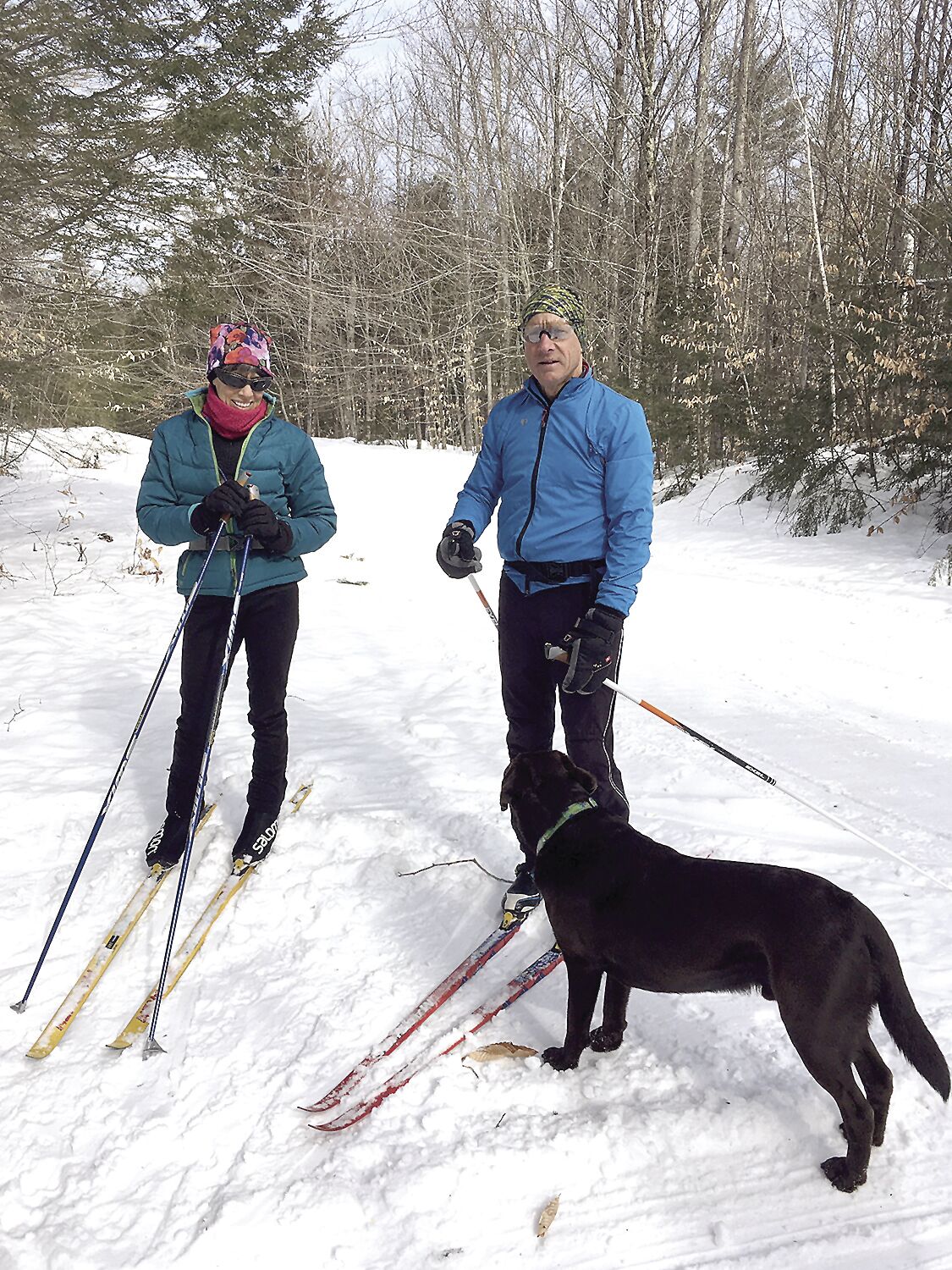 snowshoeing in jeans