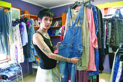 07-15-25 Revolving Closet pose with clothes