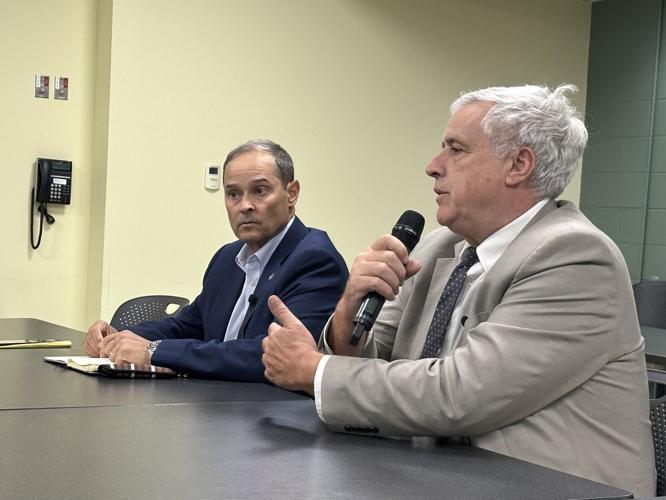 Executive Councilors John Stephen (left) and Joe Kenney