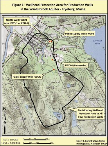 Fryeburg well map