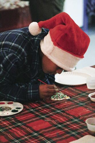 12-19-22 Letters to Santa painting ornaments vertical