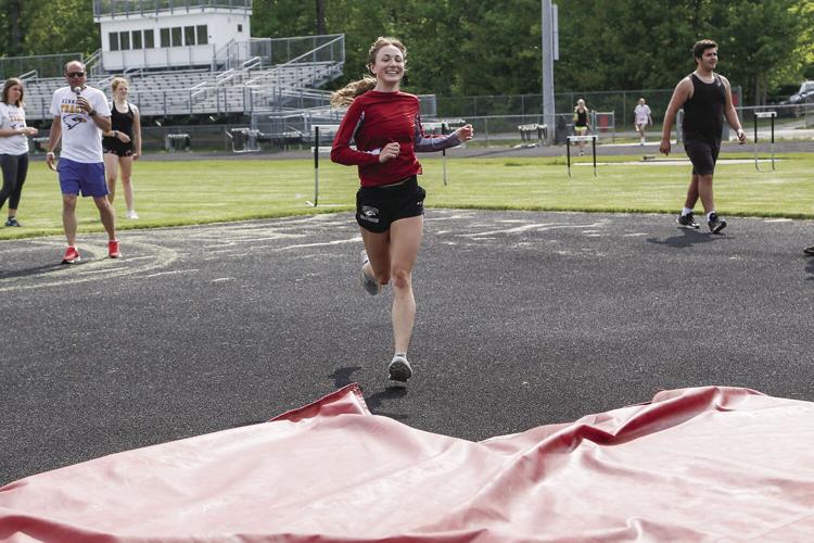 05-23-23 KHS Track Obstacle running to mat