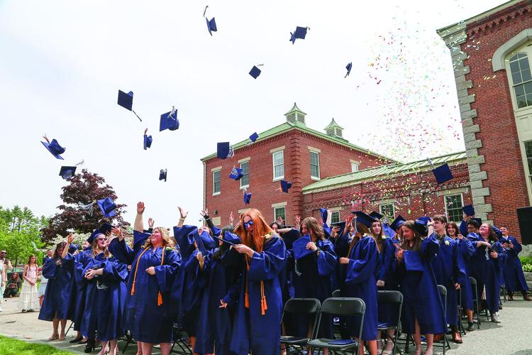 05-23-26 Fryeburg Graduation cap toss 2