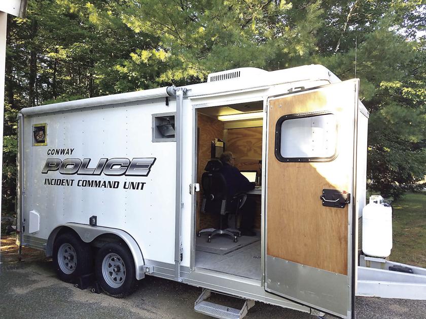 Conway Police dispatch from mobile command unit
