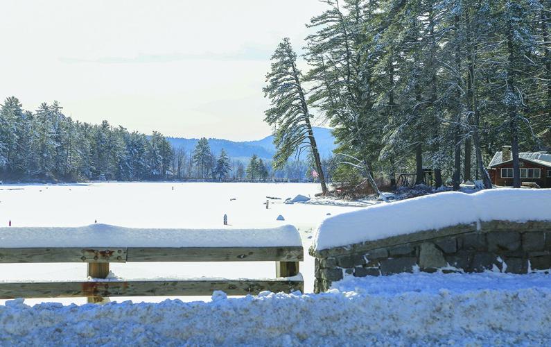 12-03-25 Snow conway lake from bridge