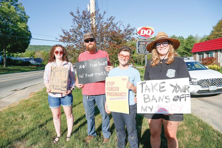 06-28-22 Abortion Rights Protest group of four