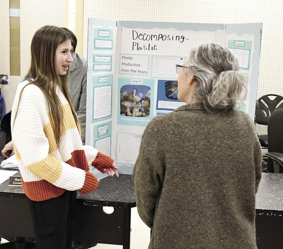 Conway School Board - Middle School Scientists - Katie Laracy with Pam Stimpson