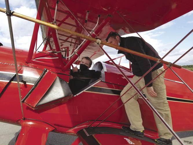 Aviation Academy - Rachel Hebert in plane