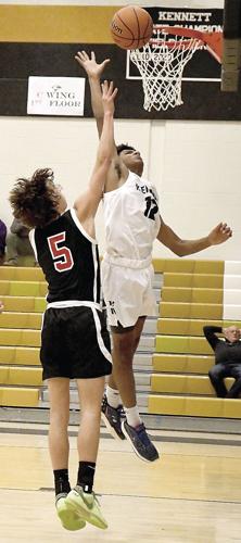 KHS boys hoop - Marquis Twomey blocked shot