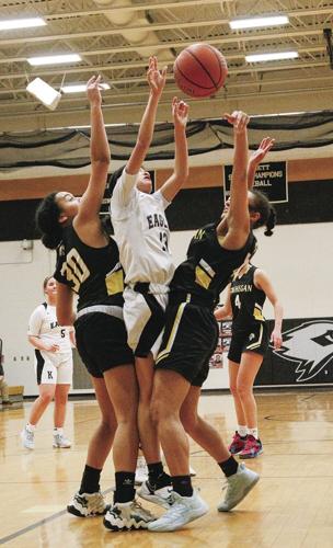 03-02-23 KHS WBB Playoffs caputo sandwiched