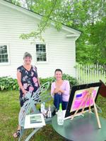 Plein Air Artist at Harvest Gold Saturday