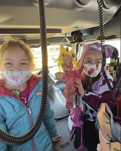 Pine Tree Gingerbread Men - inside fire engine