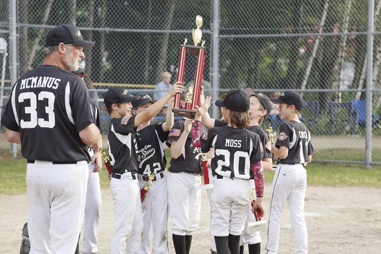 06-27-22 Cal Ripken U10 Championship hoisting 2nd trophy