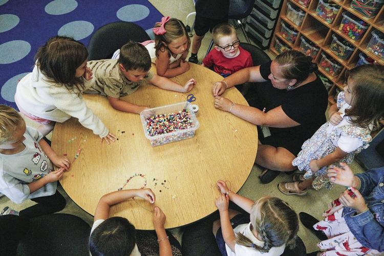 09-03-24 First Day Lakeside making bracelets