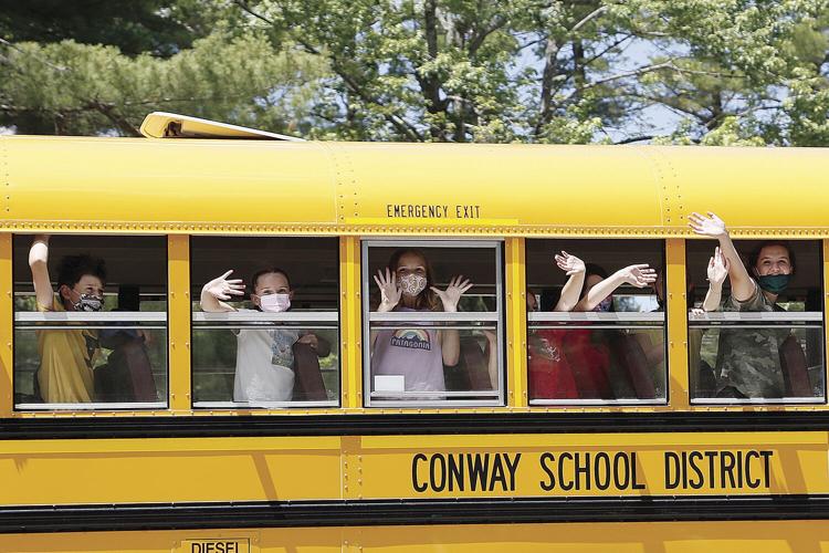 06-17-21 Last Day Send off bus waving