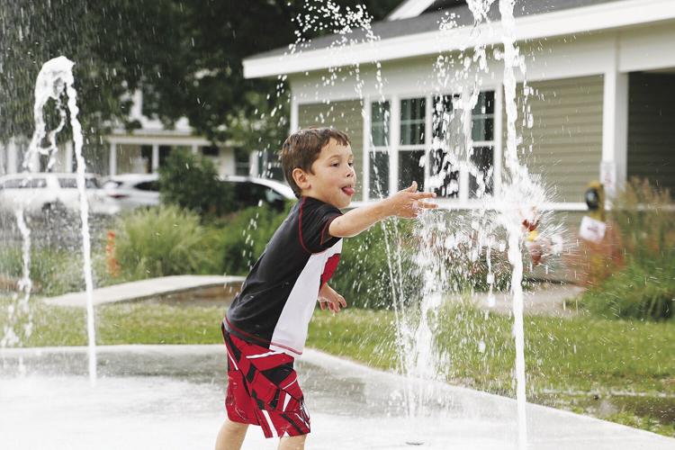 06-28-21 Hot Weather spray pad tossing toy