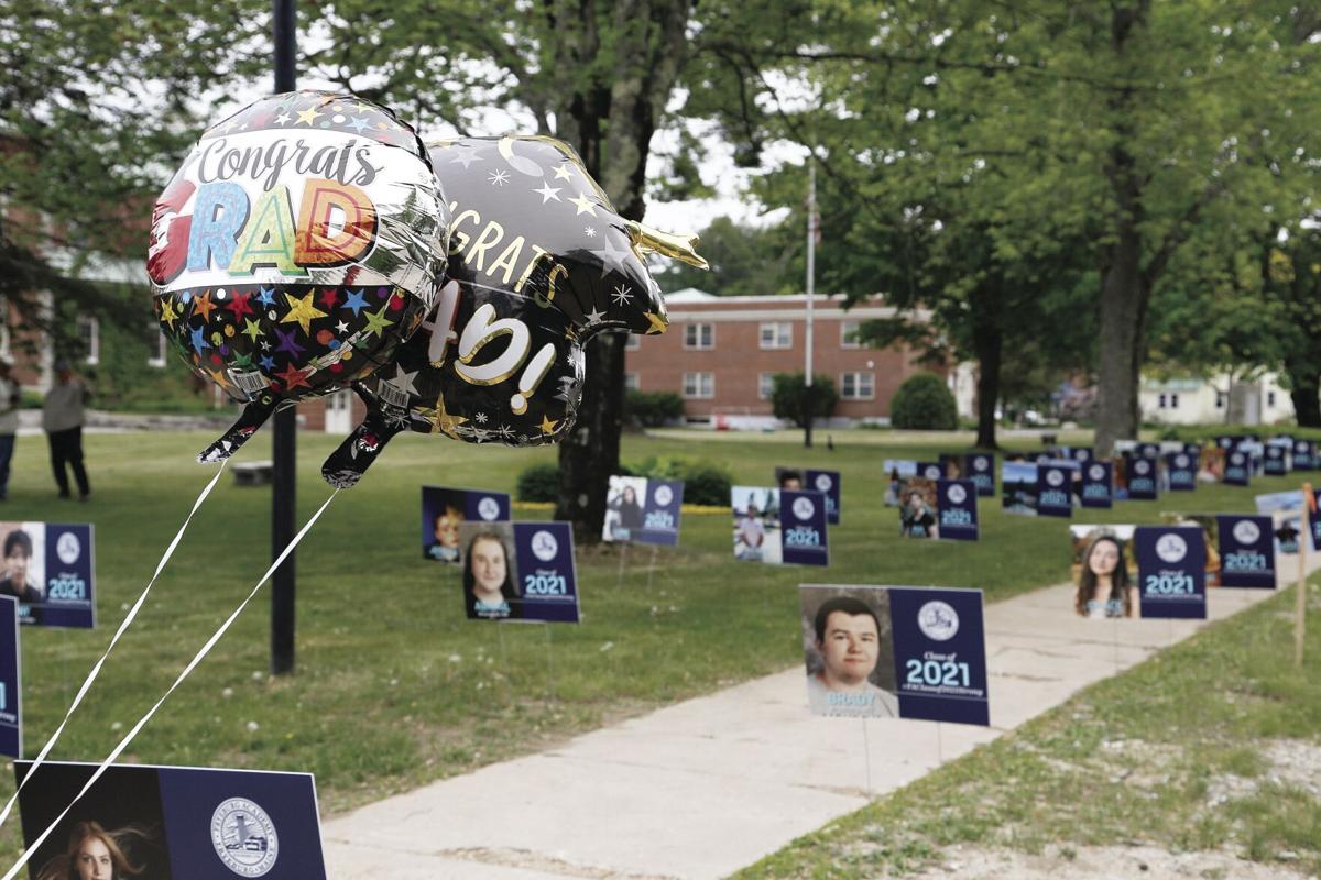 05-28-21 Fryeburg Seniors Parade balloons and signs