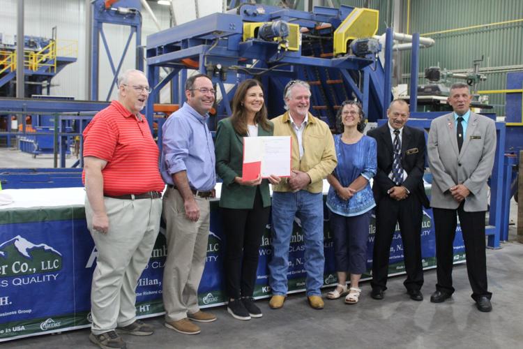 Members of the Coos County delegation with Gov. Kelly Ayotte on Aug. 21