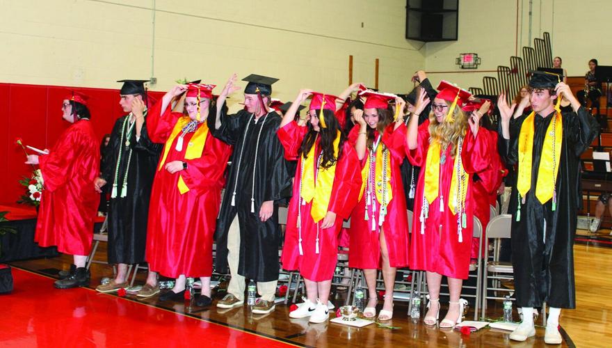 BHS Graduation - graduates move their tassels.JPG