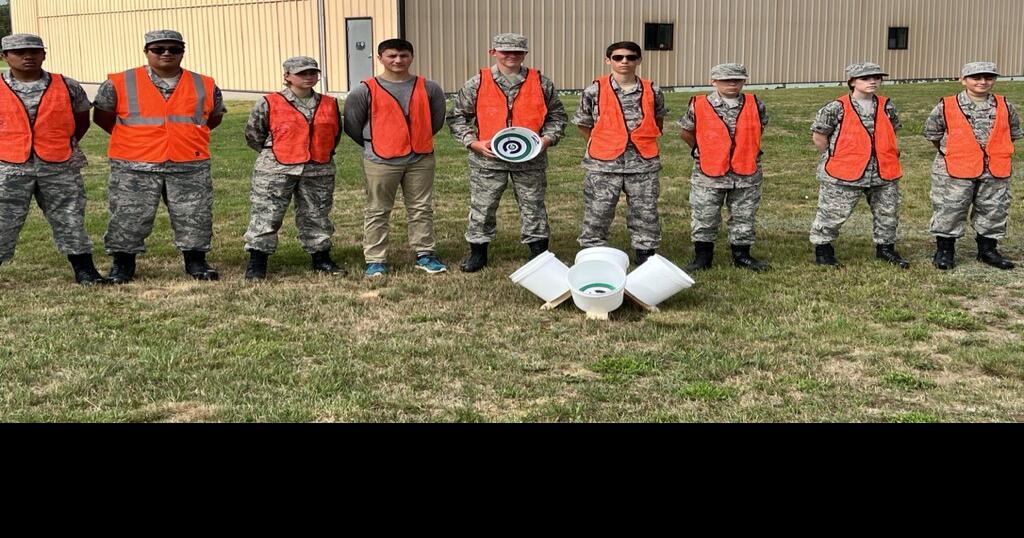 Mount Washington Civil Air Patrol Cadets compete in bucket challenge