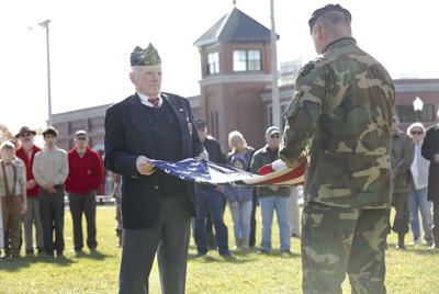 11-11-21 Veterans Day vets folding flag