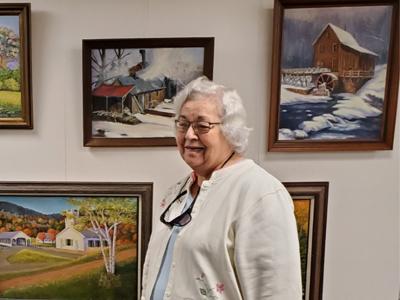 Local artist works on display