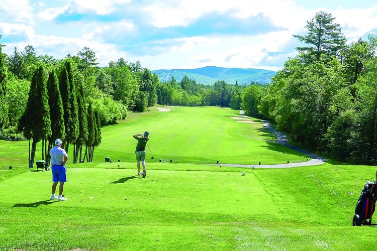 Golf Column - Hale’s Location - Fritz Carr drives one