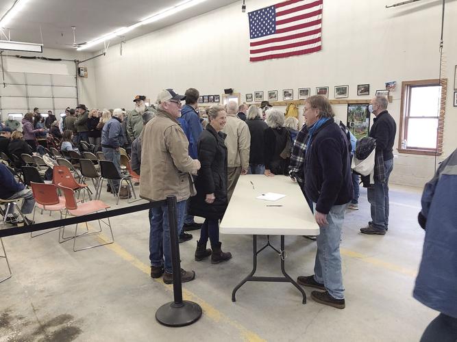 Lovell voters after voting