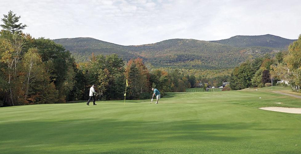 Golf Column - Hale’s Location - Randy Pillsbury and Bill Jones on the green