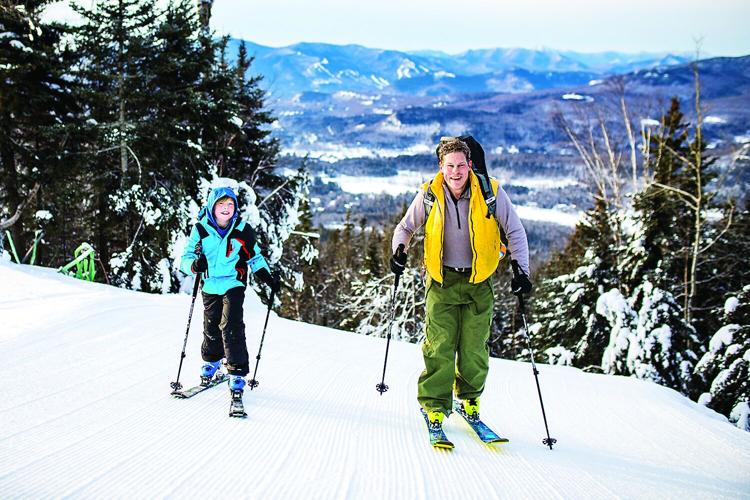 Nordic Tracks - Black Mountain - dad and child