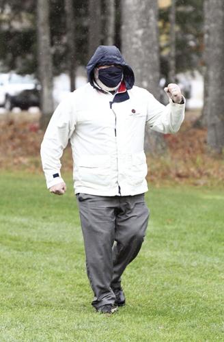 Kevin Richard in the rain