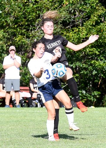 KHS Girls Soccer - Carli Krebs ball battle