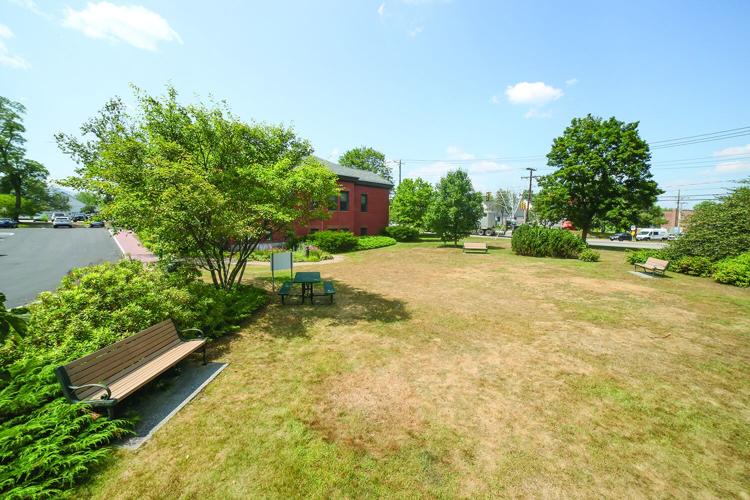 08-11-25 Conway Library park by bench