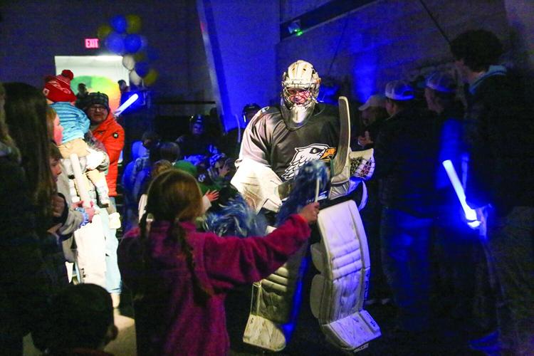 02-14-26 KHS Hockey Fights Cancer warmups walking out
