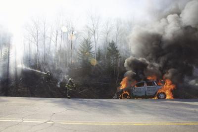 Carfire in Gorham