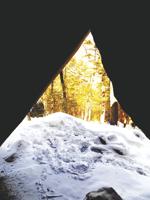 Snowshoeing to Big Rock Cave