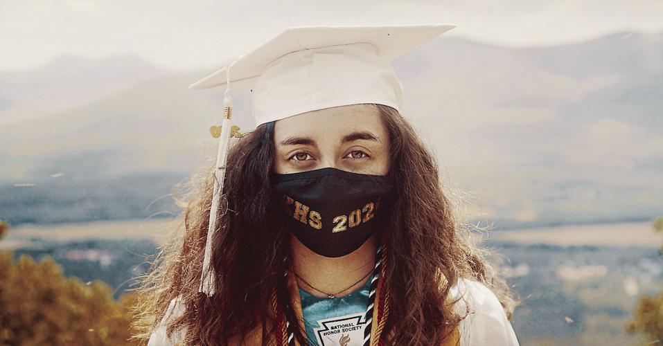 KHS Graduation video - Grace Jarell in a mask