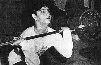 Tim Beaulac lifting in 1972
