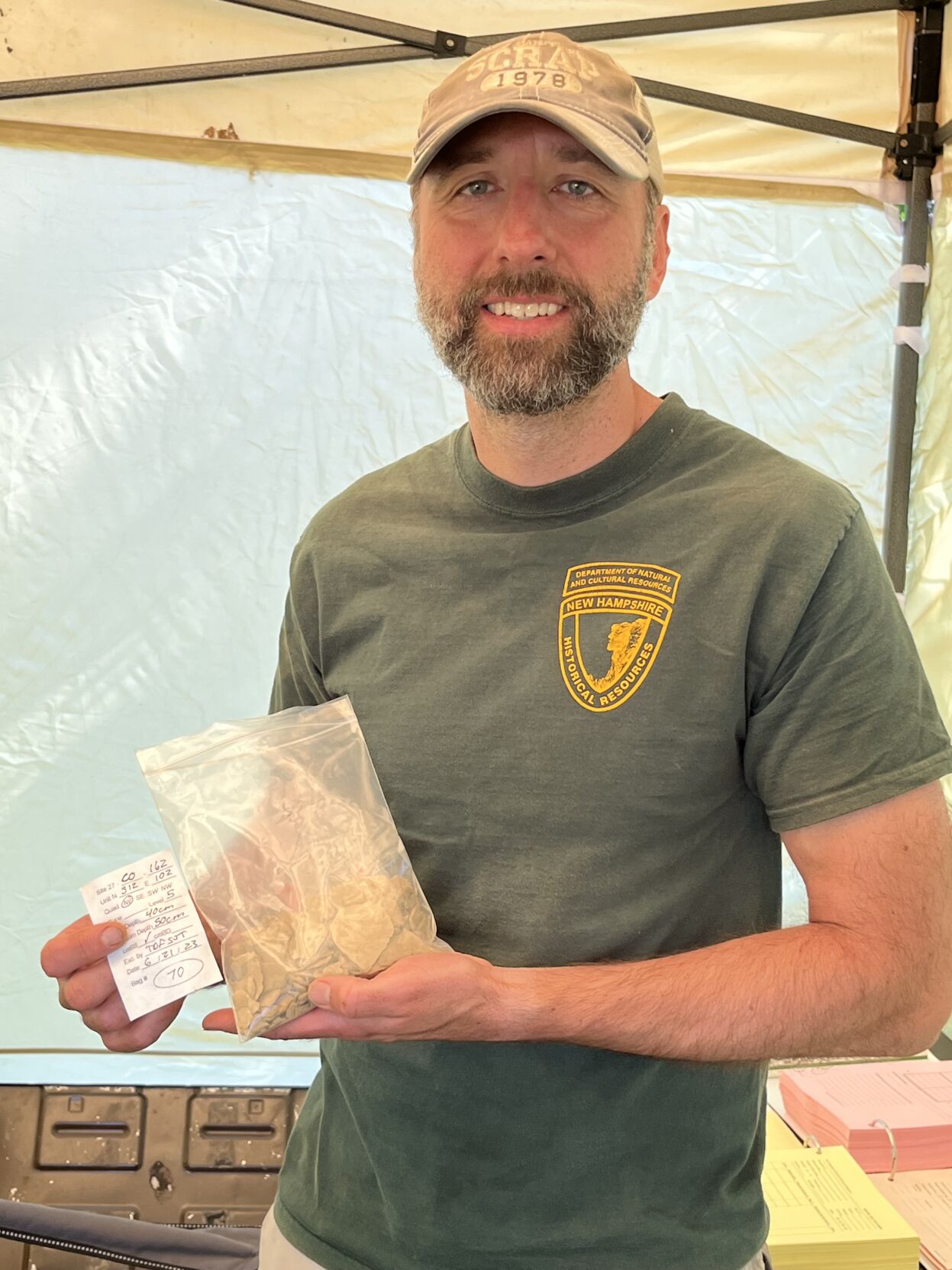 State archaeologist Mark Doperalski of the Division of Historic Resources