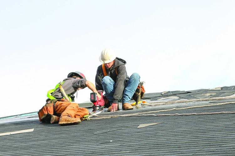 10-15-25 KHS Students Roofing pair together