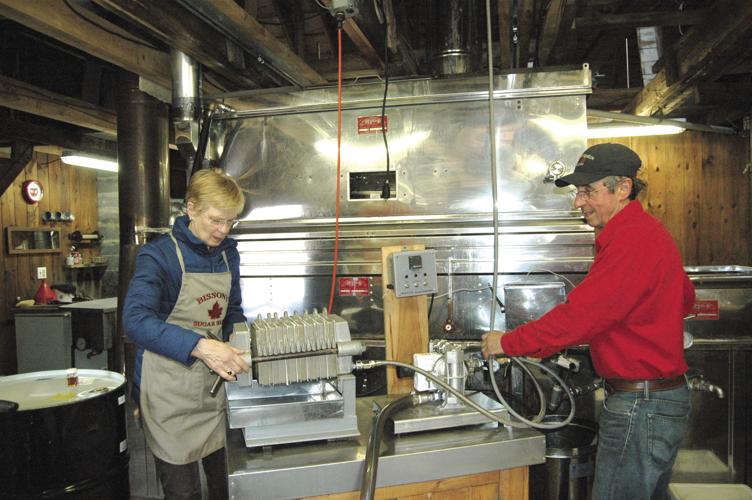 Muriel and Lucien Blais, owners of Bisson's Sugar House