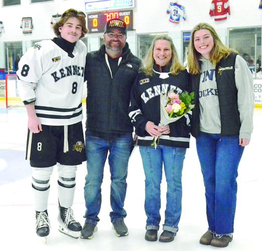 KHS Hockey - senior night - Sawyer Hussey
