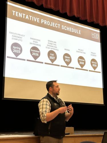 HEB Engineers senior civil engineer Eric Grenier speaks May 11