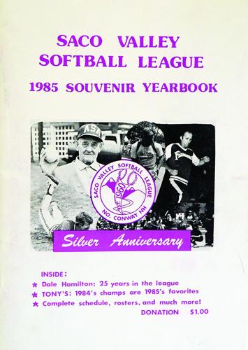 Saco Valley Softball League - 25th anniversary program