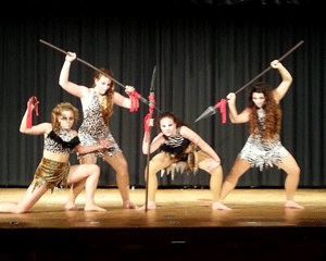 Cutline: 'In the jungle...How it's done'