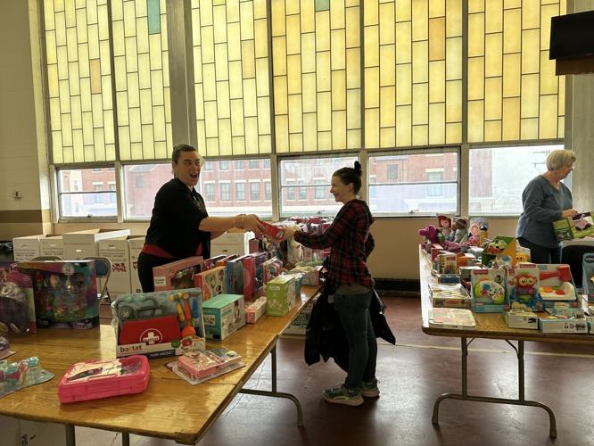 A scene inside the Toys for Kids shopping day, Dec. 19