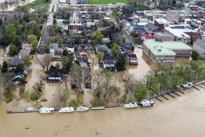 Days of heavy downpours flooded Frankfort, Ky., and other communities across the Midwest in spring 2025.