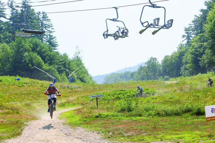 07-26-25 Bike for Books mtn wide by lift head-on