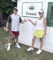 Fourteen teams compete in mixed doubles tourney