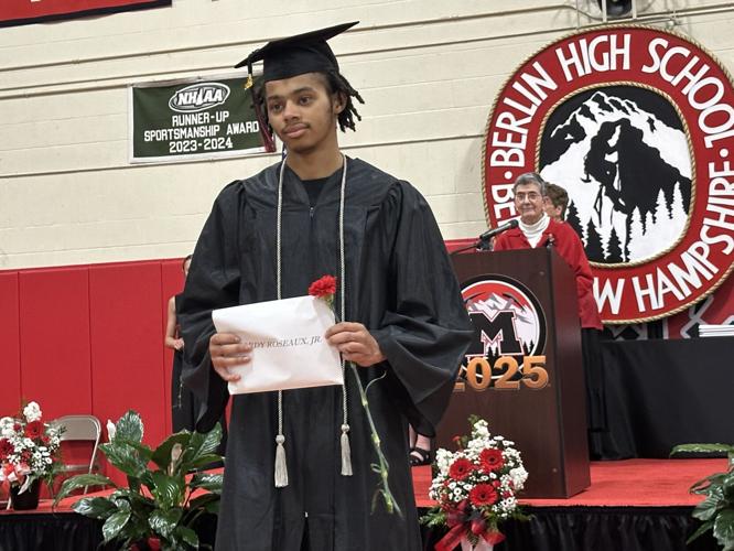 Ricardy Roseaux Jr. receives his diploma